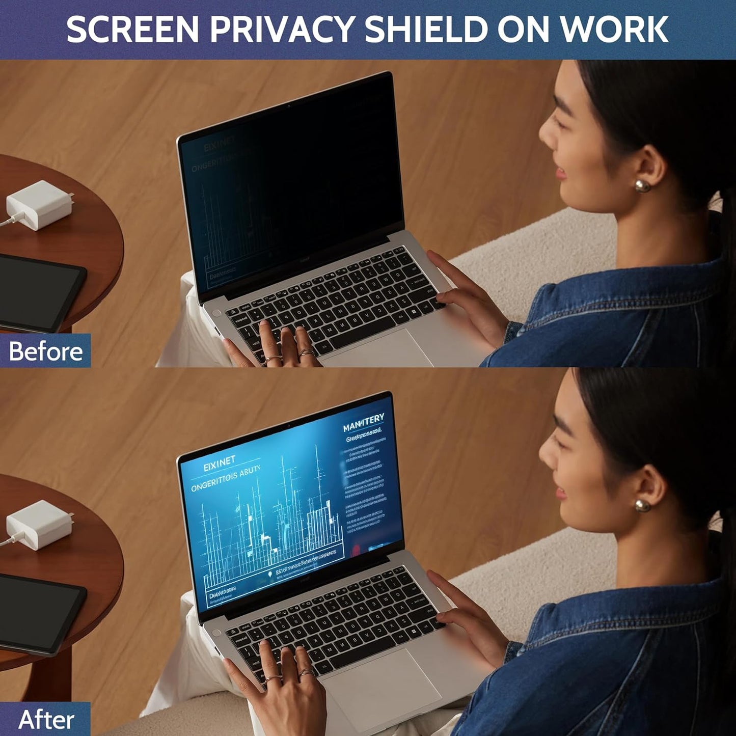 Twugs 14-Inch 16:9 Laptop Privacy Screen