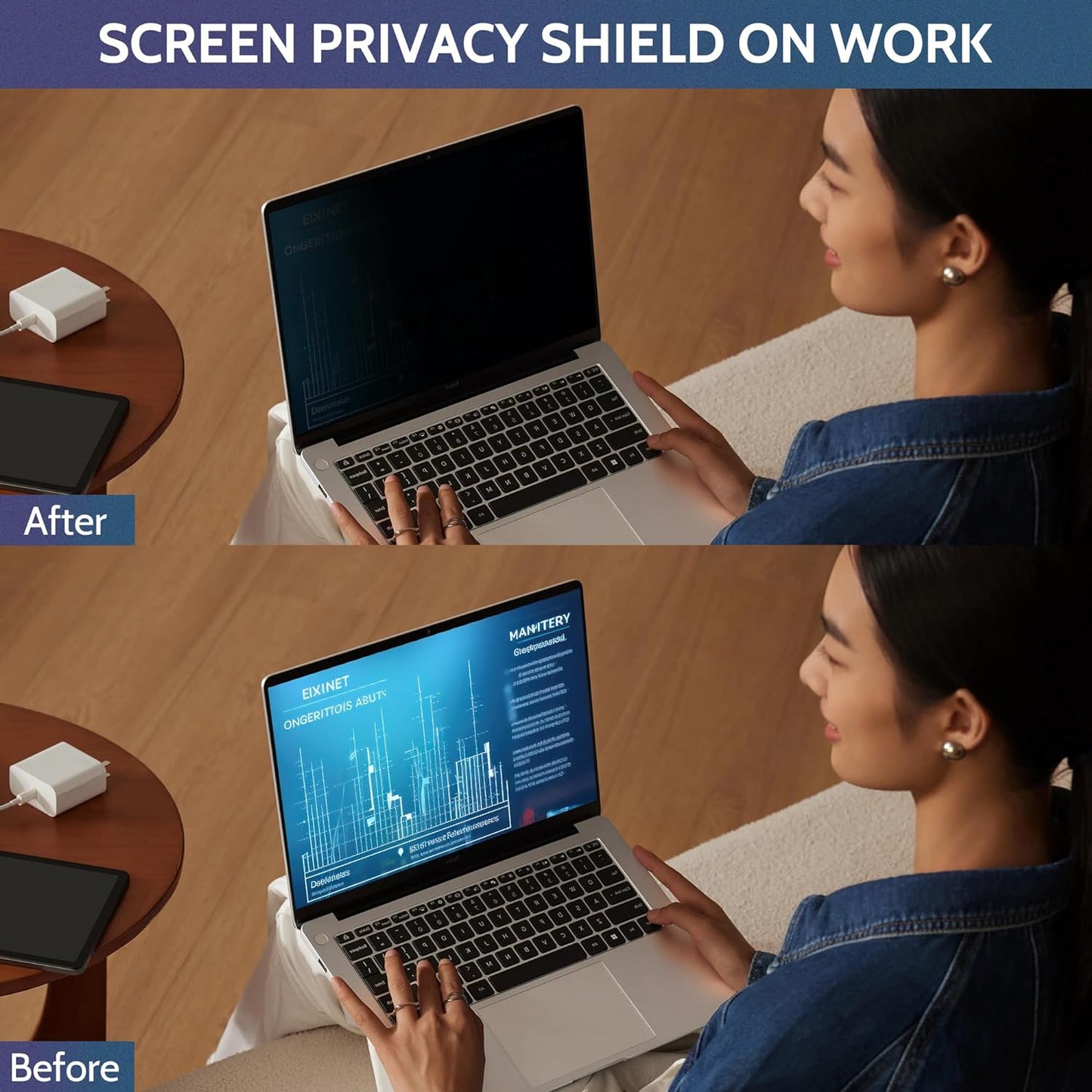 Twugs 15.6-Inch 16:9 Laptop Privacy Screen