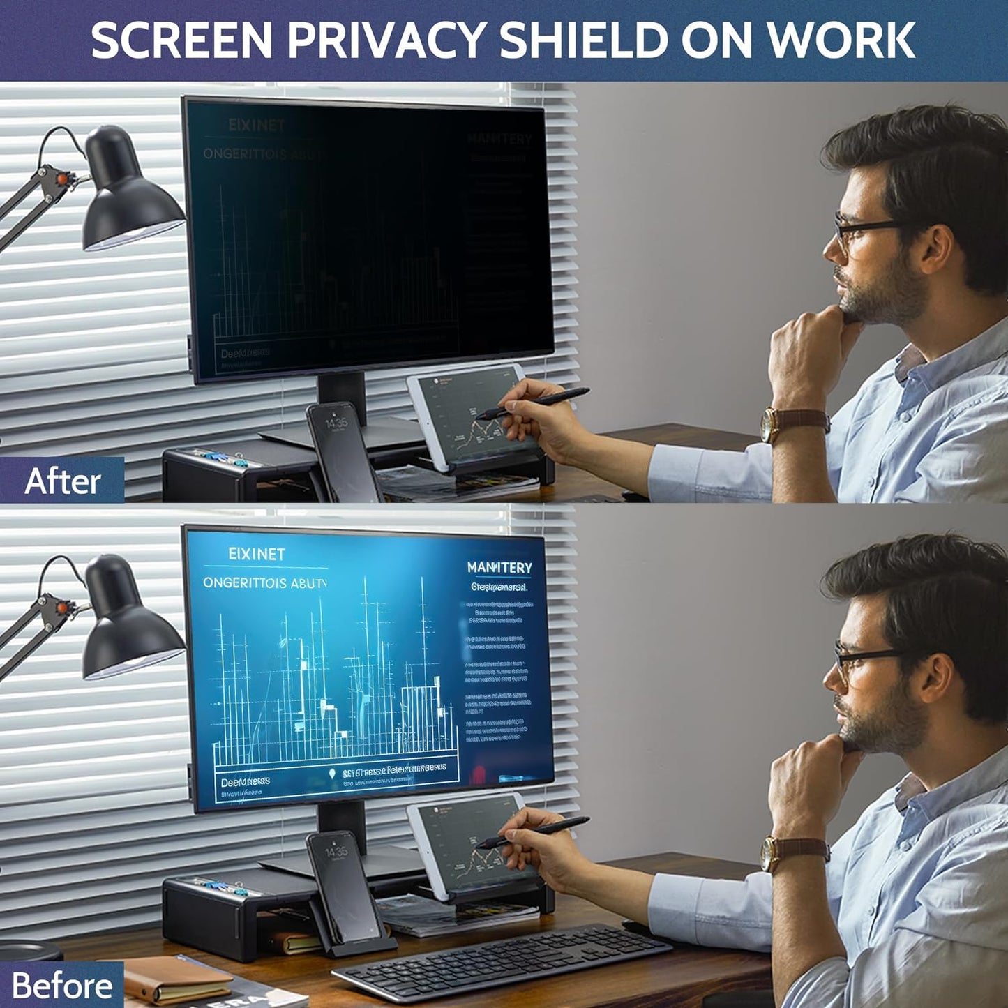 Twugs 21.5-Inch 16:9 Laptop Privacy Screen